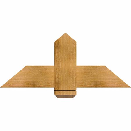 Ekena Millwork Eugene Rough Sawn Timber Gable Bracket, Western Red Cedar, 36"W x 15"H x 6"D x 6"F, 10/12 Pitch GBW036X15X0606EUG00RWR
